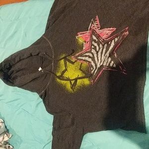 Girls XL long sleeved crop top/sweatshirt